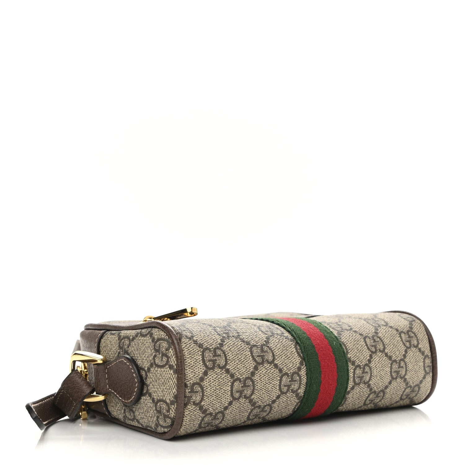 Gucci GG Supreme Monogram Web Mini Ophidia Shoulder Bag Brown 4 of 10