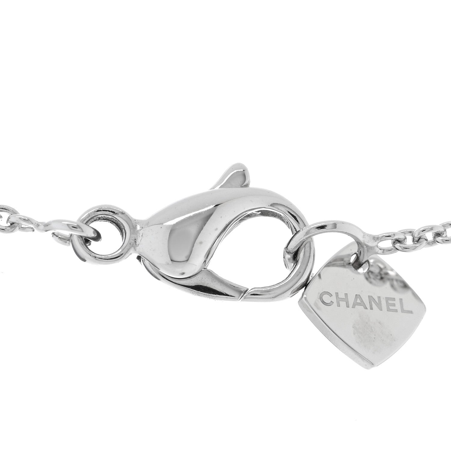 Chanel 18K White Gold Coco Crush Pendant Necklace 4 of 5