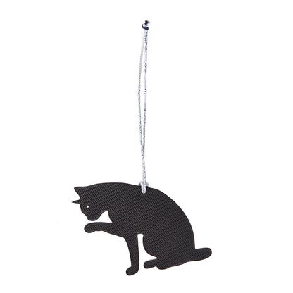 Hermes Togo Grain d'H Petit H Cat Bag Charm Plomb Black 1 of 4