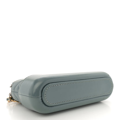 Chanel Aged Calfskin Quilted Small Gabrielle Clutch With Chain Light Blue 4 of 12