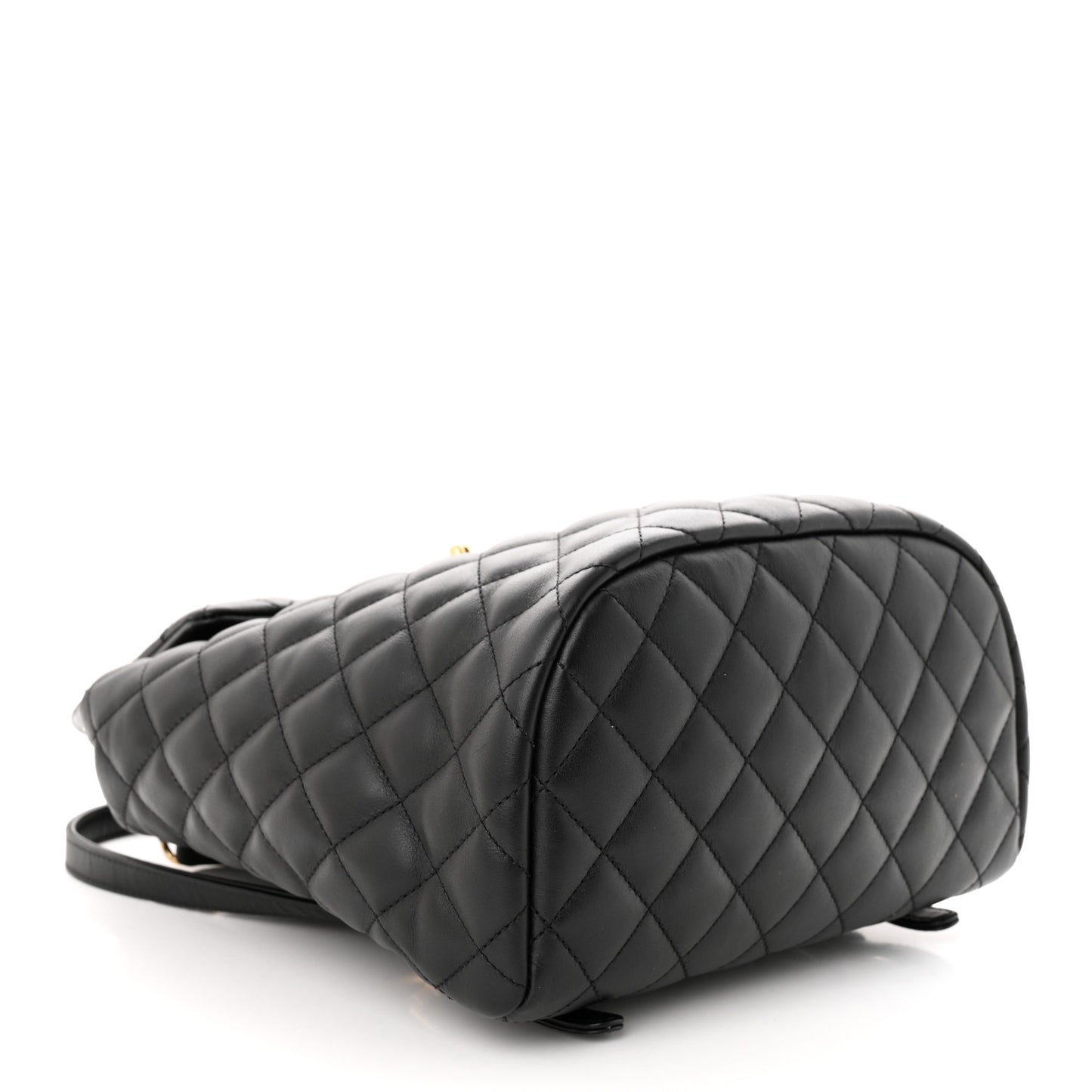 Lambskin Quilted Small Urban Spirit Backpack Black
