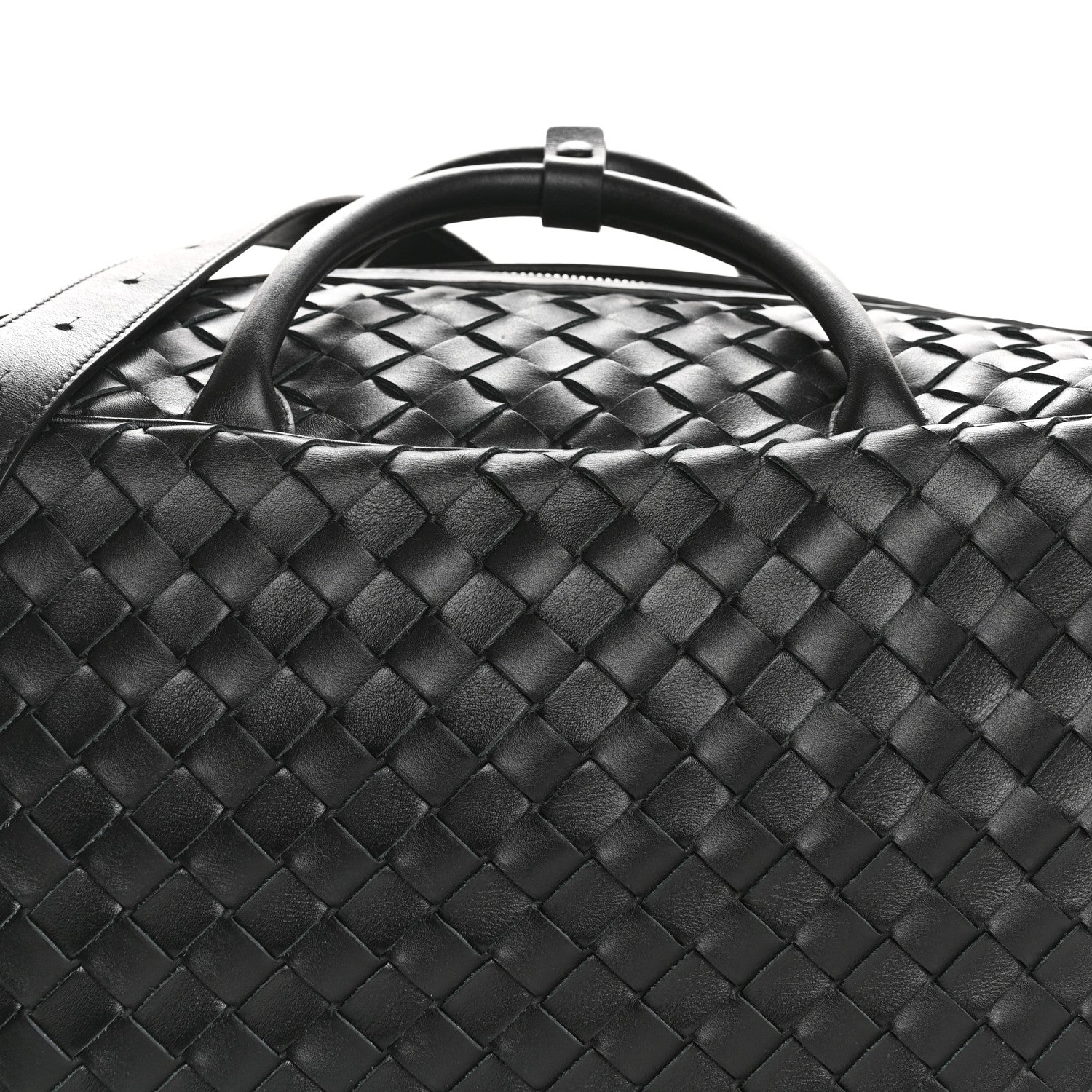 Bottega Veneta Nappa Intrecciato Travel Duffel Bag Black 8 of 12