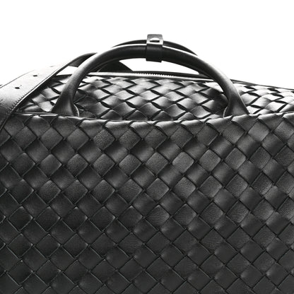 Bottega Veneta Nappa Intrecciato Travel Duffel Bag Black 8 of 12