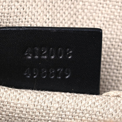 Gucci Calfskin Web Small Webby Bee Shoulder Bag Black 7 of 8