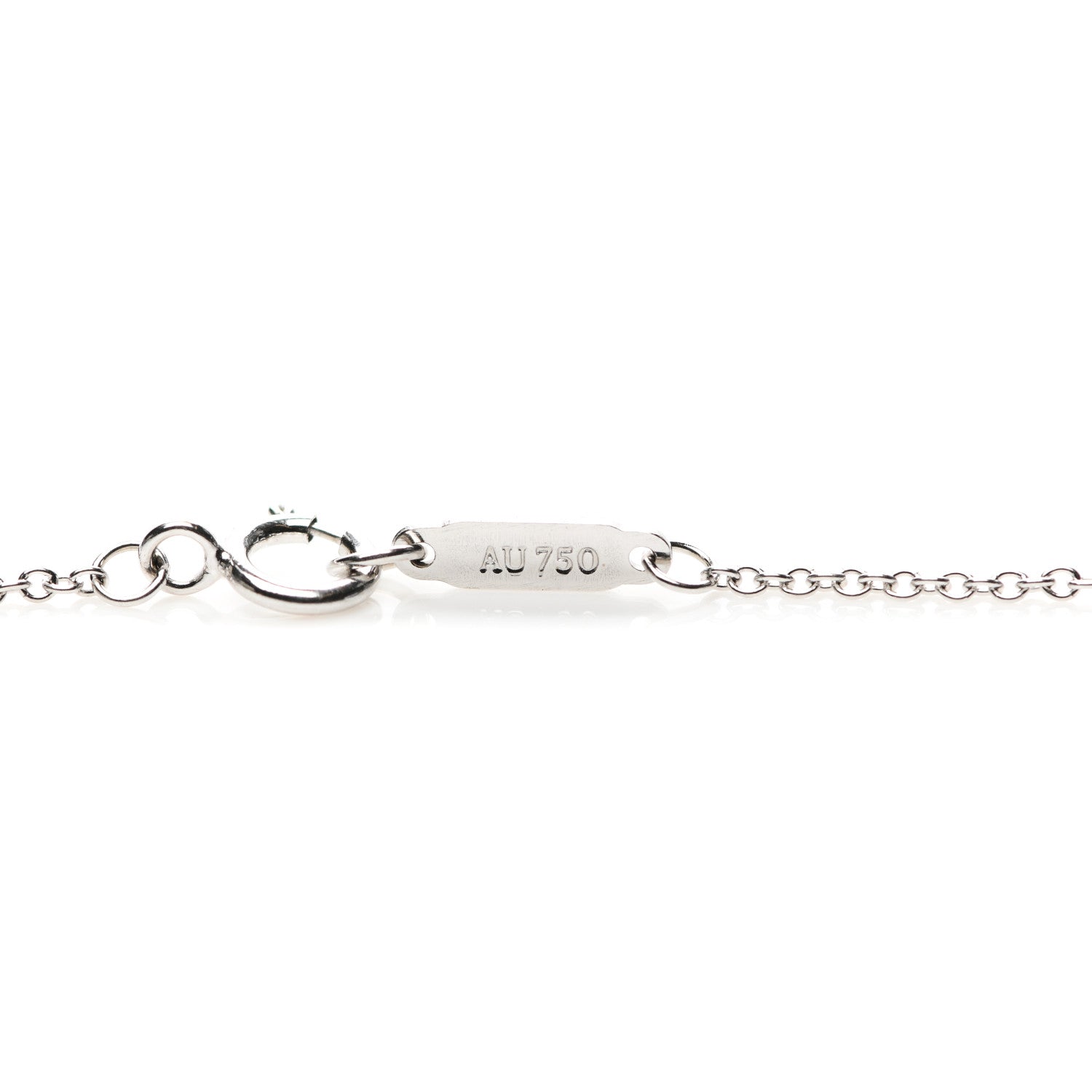 Tiffany 18K White Gold Chain Necklace 18" 4 of 5