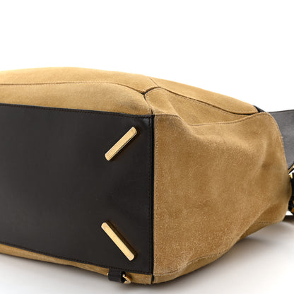 Loewe Suede Medium Puzzle Bag Gold 9 of 14
