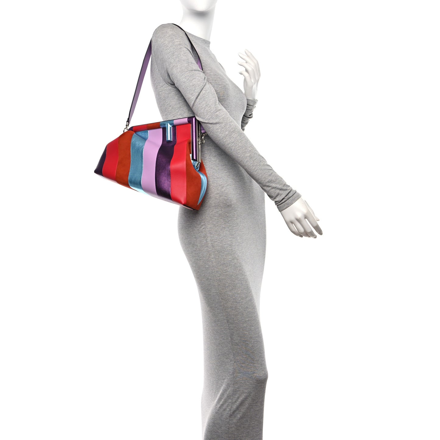 Shiny Nappa Medium Fendi First Multicolor