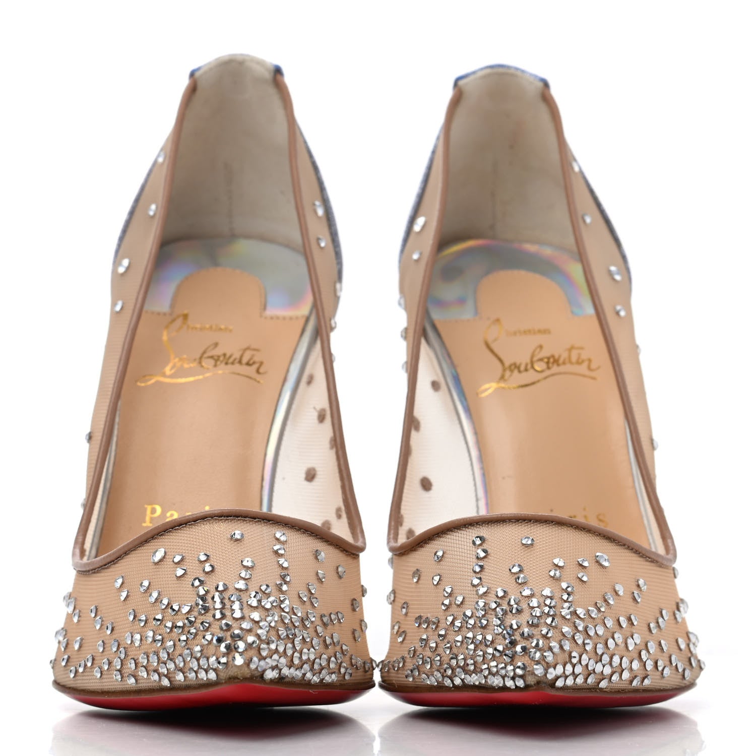 Christian Louboutin Crystal Strass Follies 100 Pumps 36.5 Crystal 2 of 4