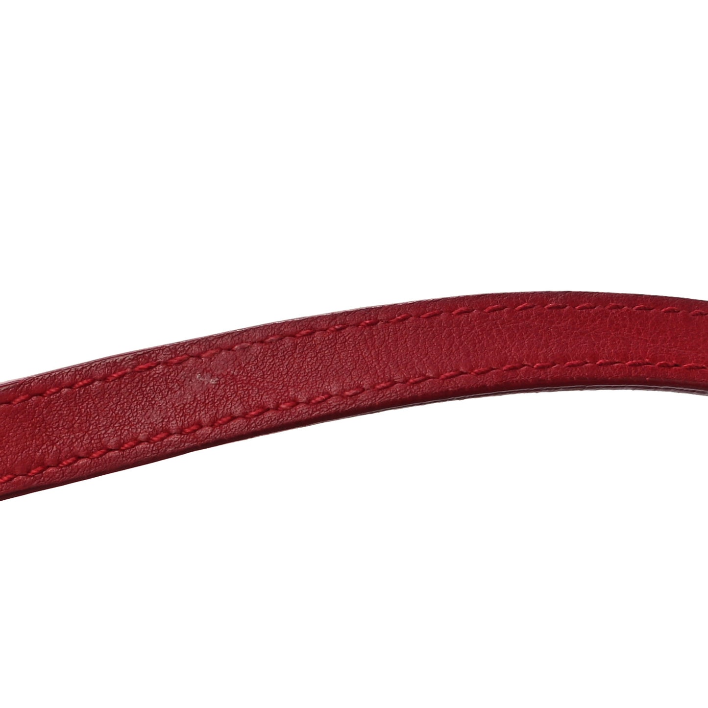 Veau Soyeux Perforated Blackout Hardware Reporter Rouge Groseille