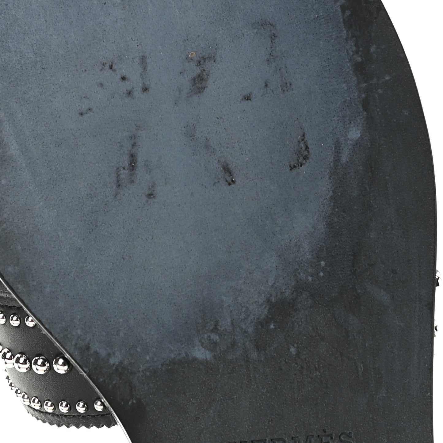 Calfskin Studded Santorini Sandals 38 Black