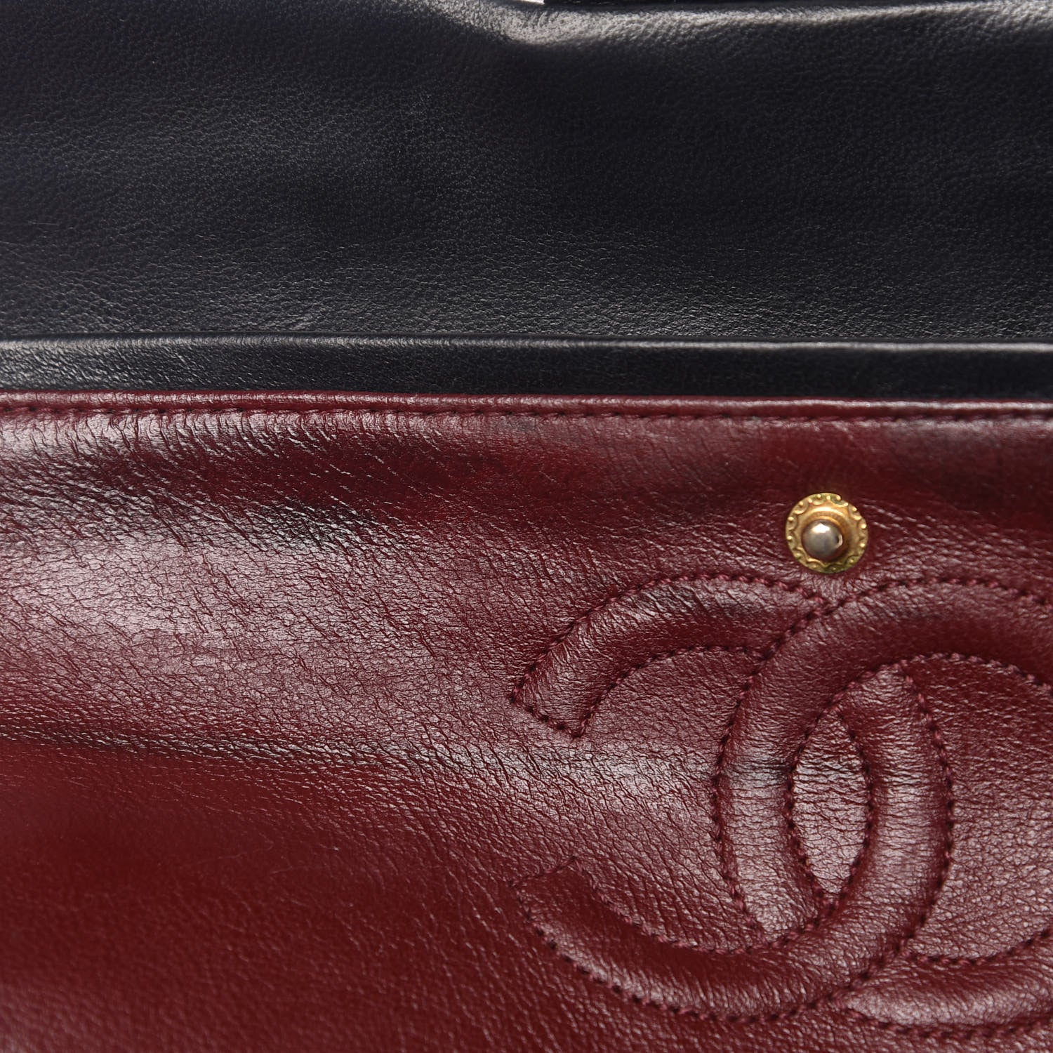 Chanel Lambskin Quilted Small Double Flap Black 12 of 13