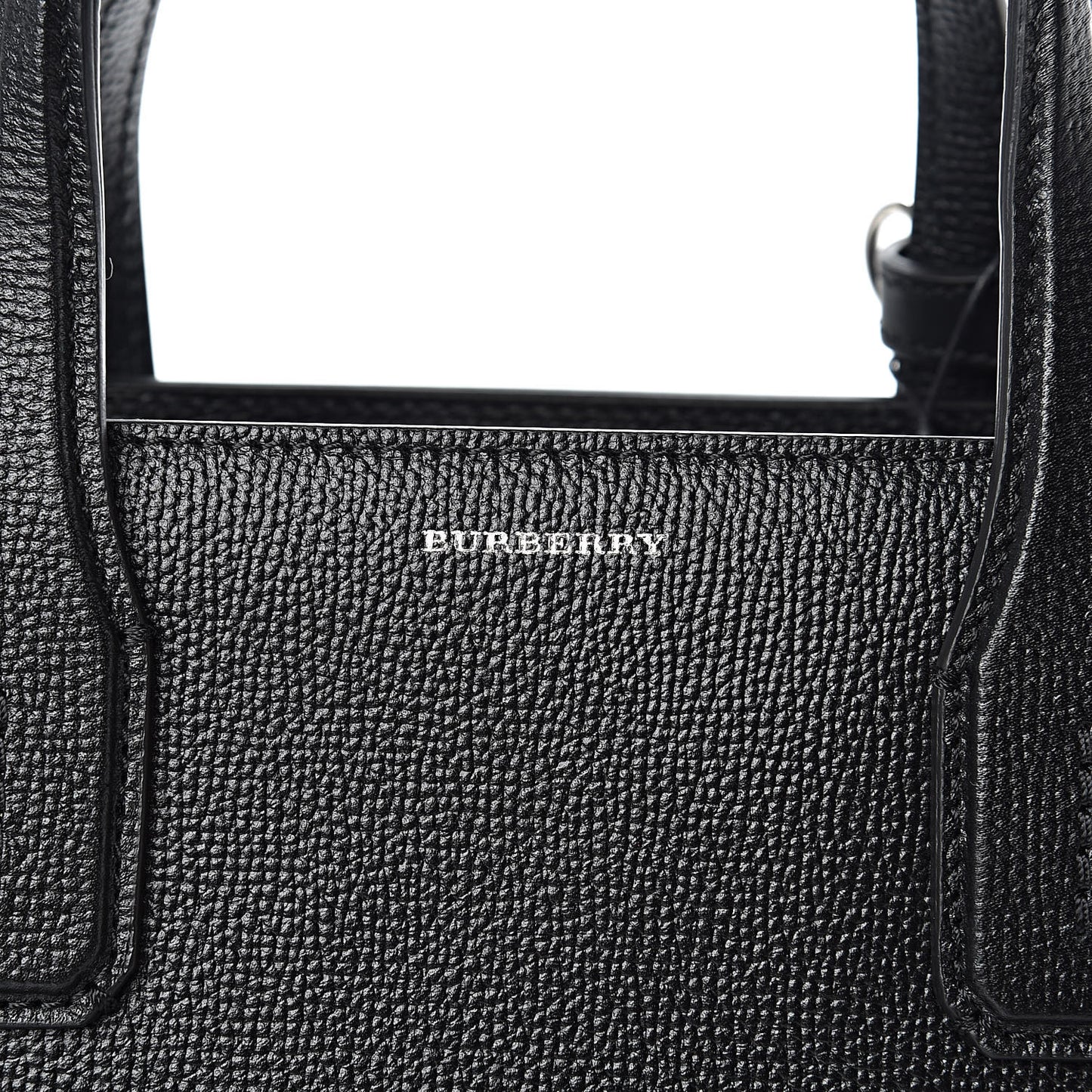 Derby Calfskin House Check Medium Banner Tote Black