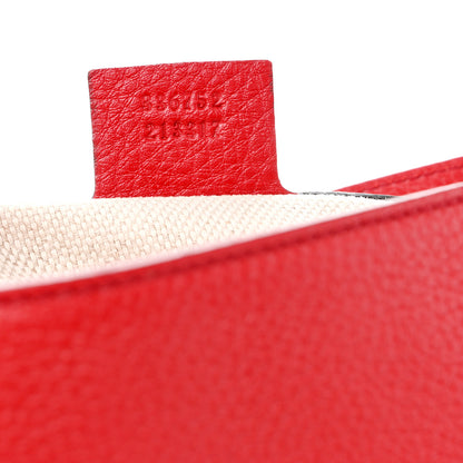 Gucci Pebbled Calfskin Medium Soho Flap Crossbody Tabasco Red 7 of 10