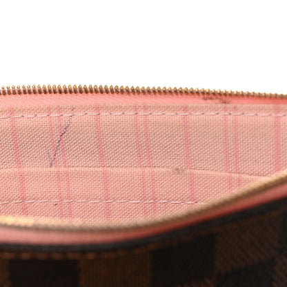 Louis Vuitton Damier Ebene Neverfull MM GM Pochette Rose Ballerine 8 of 8