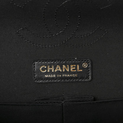 Chanel Metallic Grained Calfskin Medium Classic Pure Double Flap Gold Black 6 of 10