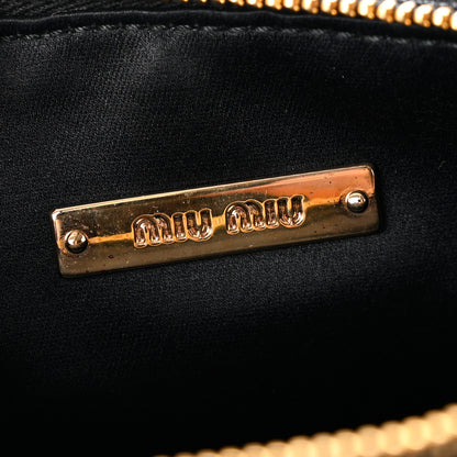 Miu Miu Velvet Matelasse Wristlet Black 6 of 7