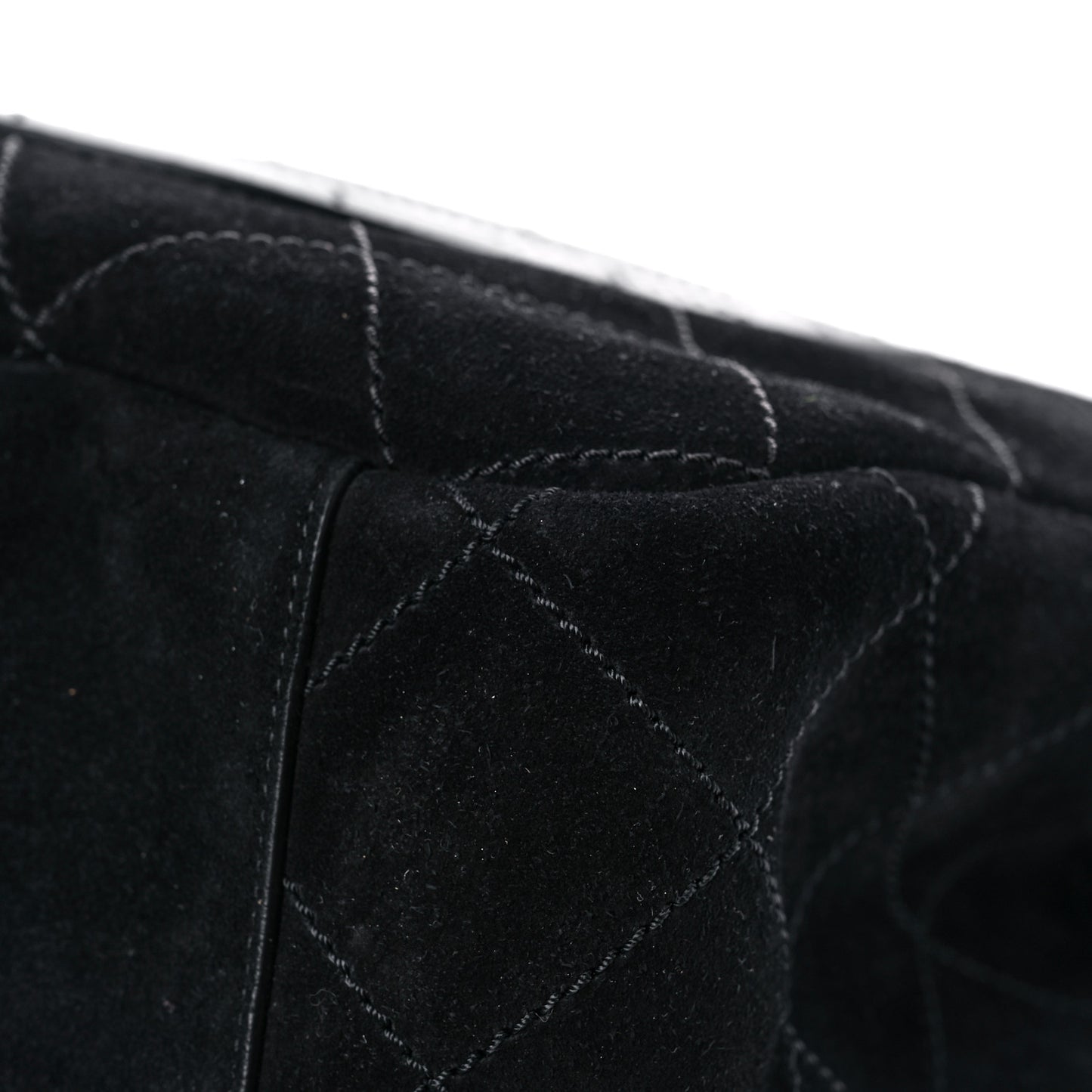x Pharrell Williams Suede Lambskin XXL Flap Bag Black