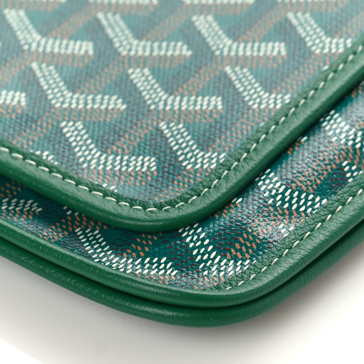 Goyardine Plumet Wallet Clutch Green