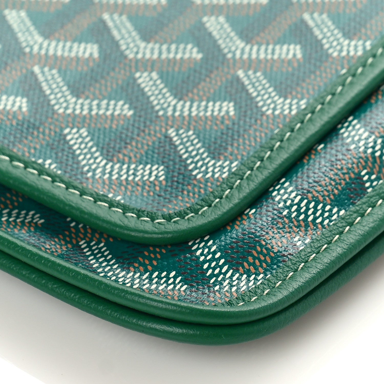 Goyard Goyardine Plumet Wallet Clutch Green 9 of 9