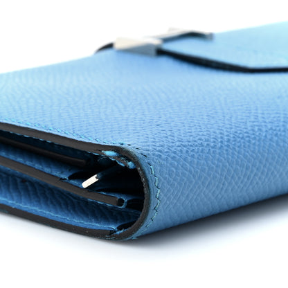 Hermes Epsom Bearn Gusset Wallet Bleu Zanzibar 11 of 18