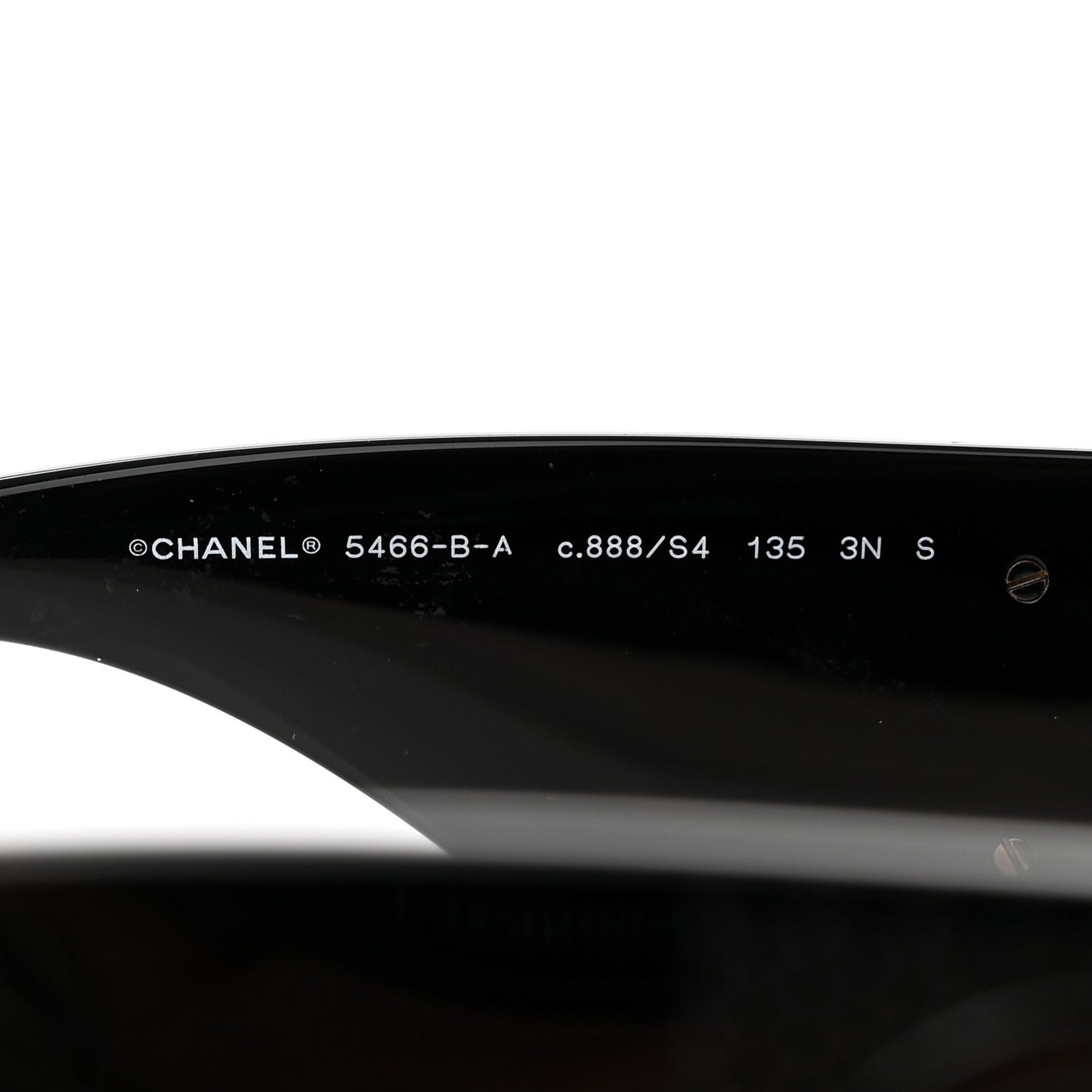 Acetate Crystal CC Shield Sunglasses 5466-B-A Black