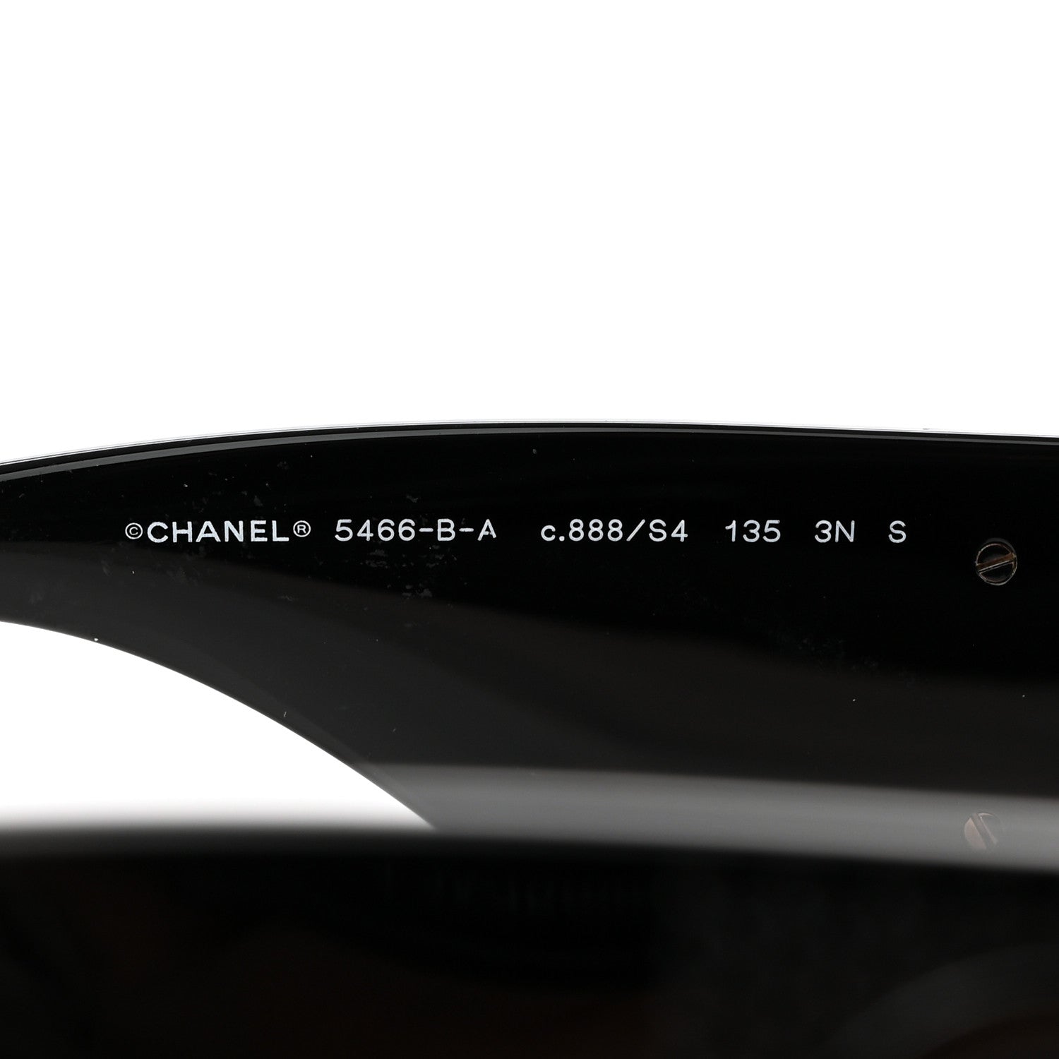 Chanel Acetate Crystal CC Shield Sunglasses 5466-B-A Black 5 of 9