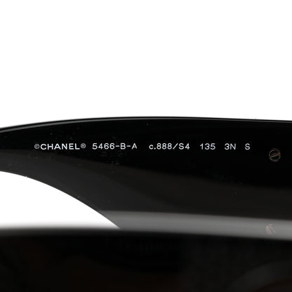Chanel Acetate Crystal CC Shield Sunglasses 5466-B-A Black 5 of 9