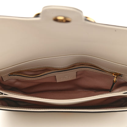 Gucci Calfskin Small Arli Flap Shoulder Bag Mystic White 5 of 12