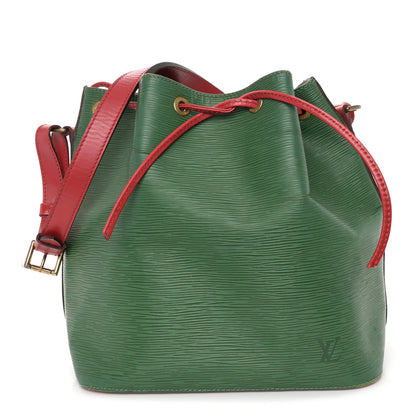 Louis Vuitton Epi Bi-Color Petit Noe Borneo Castillan Red 1 of 16