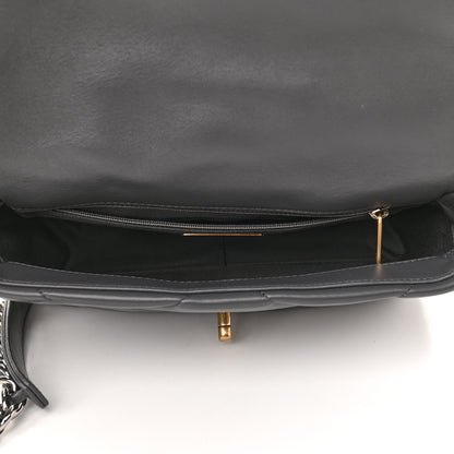 Chanel Lambskin Quilted Medium Chanel 19 Flap Dark Grey 5 of 9