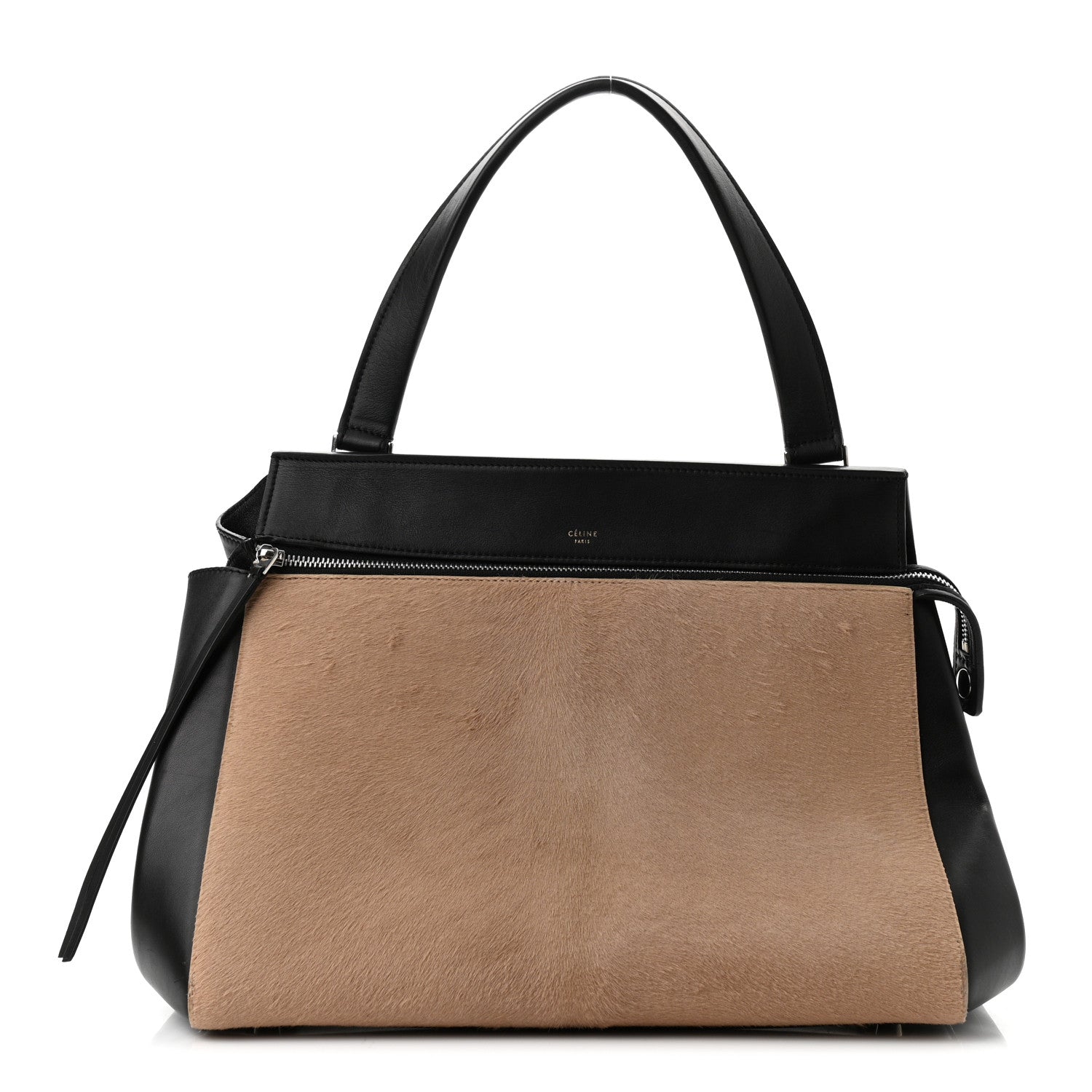 Celine Pony Hair Calfskin Medium Edge Shoulder Bag Praline 1 of 10