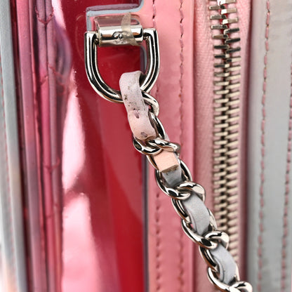 Chanel PVC Patent Calfskin Patent Lambskin Vertical Vanity Case Pink 14 of 14