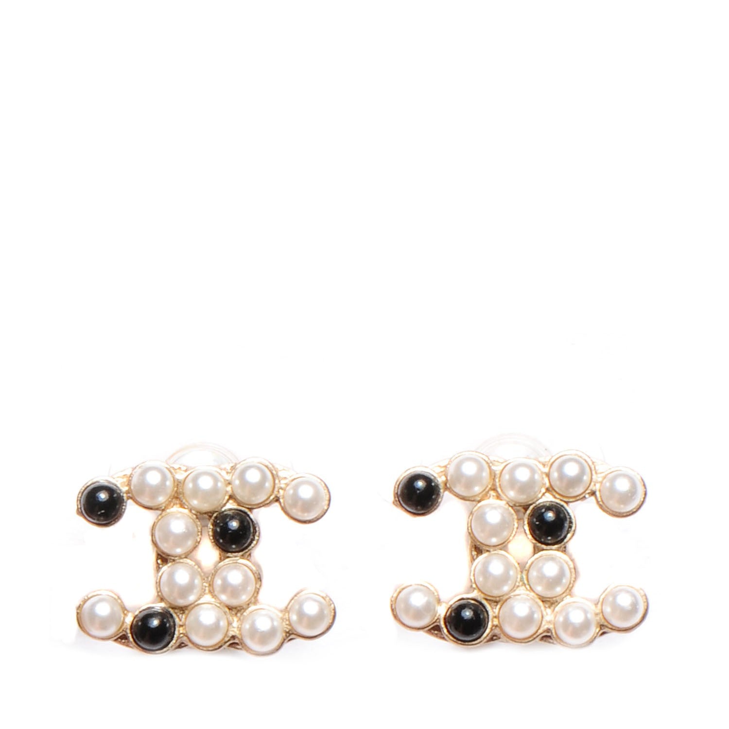 Chanel Pearl CC Earrings Gold 1 of 5