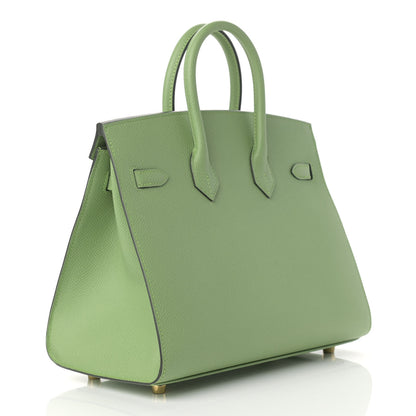 Hermes Epsom Birkin Sellier 25 Vert Criquet 3 of 11