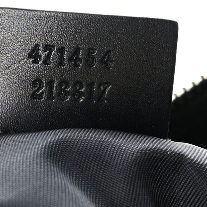 Gucci GG Supreme Monogram Web Messenger Bag Black 7 of 9