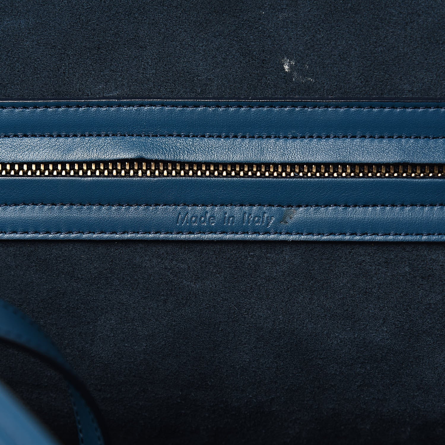 Celine Nappa Calfskin Medium Phantom Luggage Metallic Blue 6 of 21