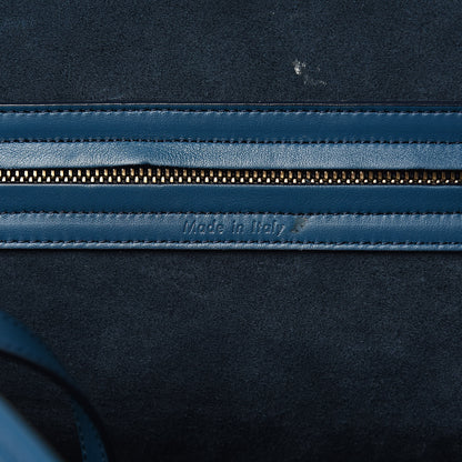 Celine Nappa Calfskin Medium Phantom Luggage Metallic Blue 6 of 21