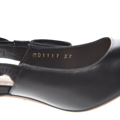 Christian Dior Lambskin Studded J'Adior Slingback 65mm Pumps 37 Black 8 of 12