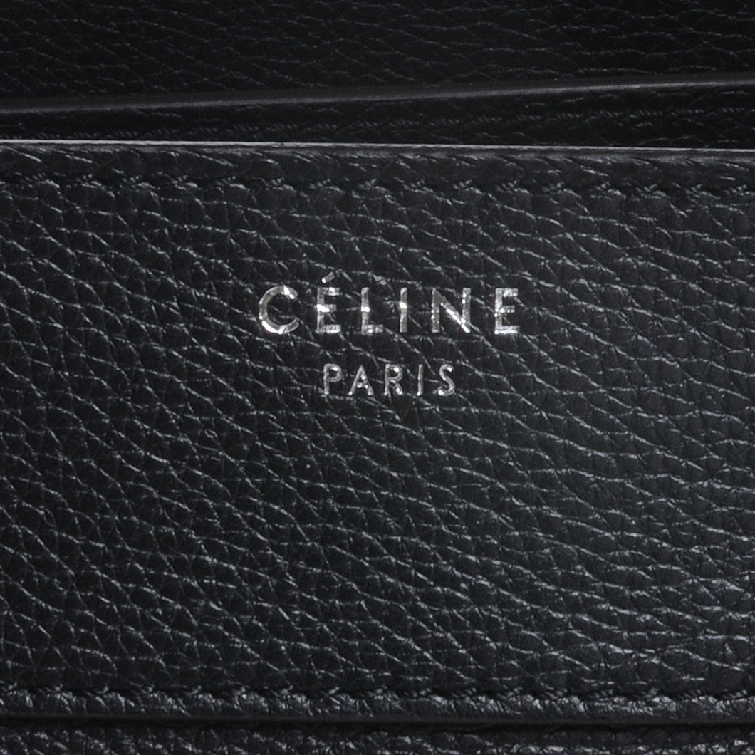 Drummed Calfskin Mini Luggage Black