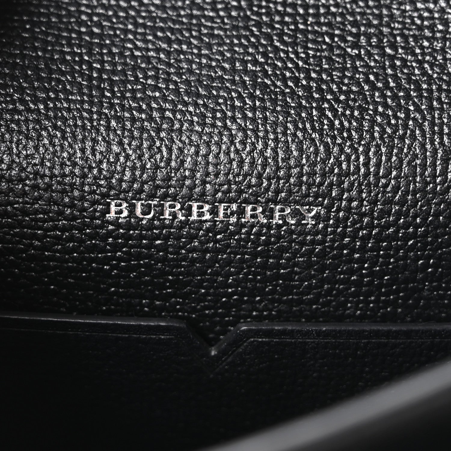 Burberry Grainy Calfskin Vintage Check Small Macken Crossbody Bag Black 6 of 10