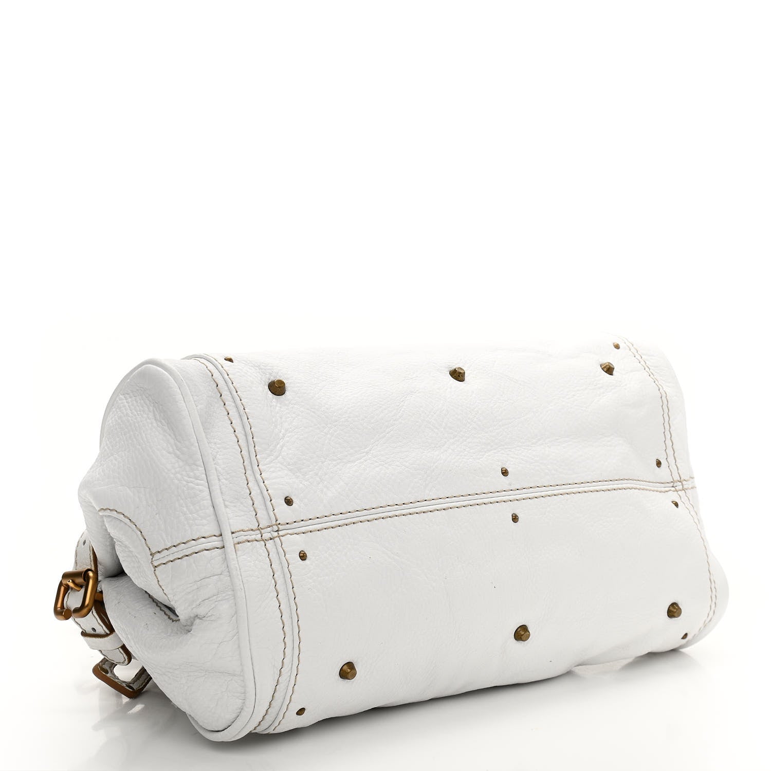 Chloe Calfskin Medium Paddington Satchel White 3 of 10