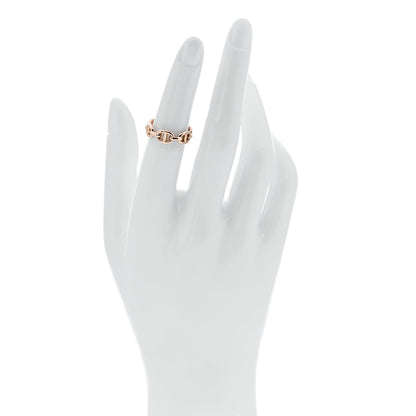 Hermes 18K Rose Gold PM Chaine d'Ancre Enchainee Ring 50 5.25 2 of 7