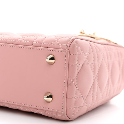Christian Dior Lambskin Cannage Small My ABC Dior Lady Dior Pink 10 of 10