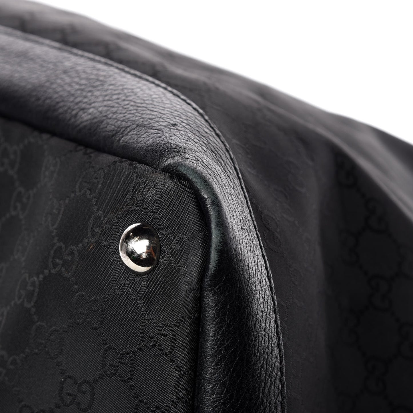Nylon Monogram Travel Hobo Black