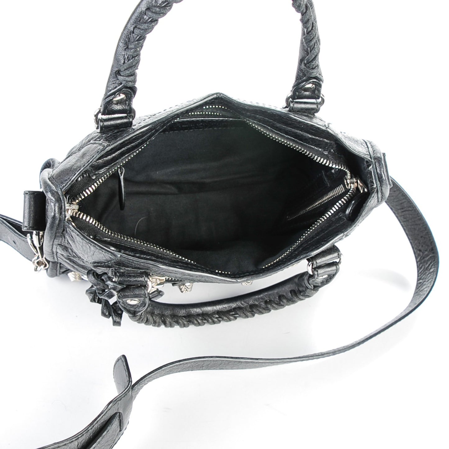 Agneau Giant 12 Silver Hardware Mini City Black