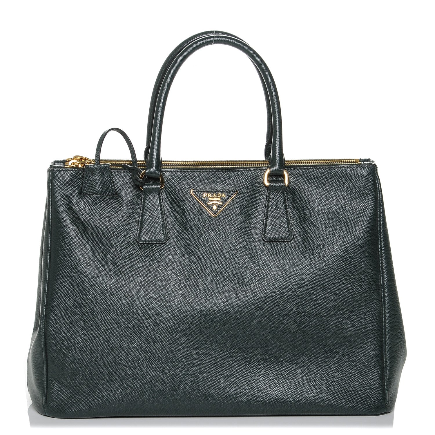 Prada Saffiano Large Galleria Double Zip Tote Smeraldo 1 of 7