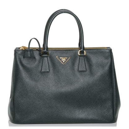 Prada Saffiano Large Galleria Double Zip Tote Smeraldo 1 of 7