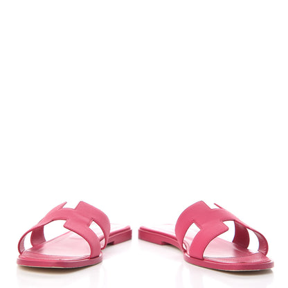 Hermes Epsom Oran Sandals 39 Rouge Azalee 3 of 18
