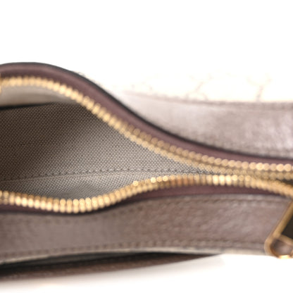 Gucci GG Supreme Monogram Textured Dollar Calfskin Small Ophidia Shoulder Bag Beige Ebony New Acero 5 of 10
