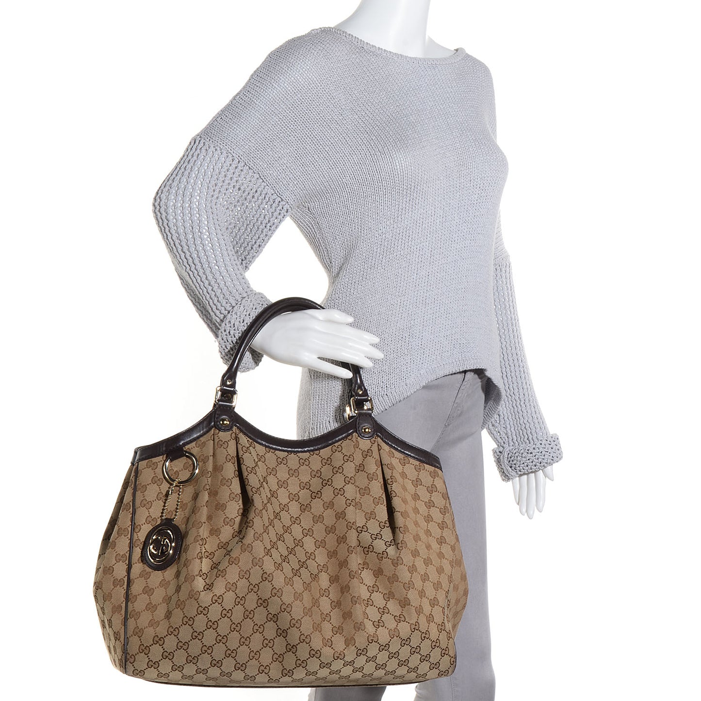 Monogram Large Sukey Tote Brown